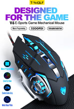 Load image into Gallery viewer, Pro Gamer Gaming Mouse 8D  Adjustable Wired Optical LED Computer Mice USB Cable - Strange Shopper