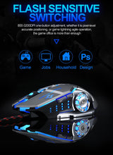 Load image into Gallery viewer, Pro Gamer Gaming Mouse 8D  Adjustable Wired Optical LED Computer Mice USB Cable - Strange Shopper