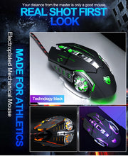 Load image into Gallery viewer, Pro Gamer Gaming Mouse 8D  Adjustable Wired Optical LED Computer Mice USB Cable - Strange Shopper