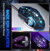 Load image into Gallery viewer, Pro Gamer Gaming Mouse 8D  Adjustable Wired Optical LED Computer Mice USB Cable - Strange Shopper