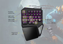 Load image into Gallery viewer, Single Handed Game keyboard one hand Ergonomic Gaming Keypad For PUBG gun PC Laptop - Strange Shopper