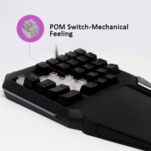 Load image into Gallery viewer, Single Handed Game keyboard one hand Ergonomic Gaming Keypad For PUBG gun PC Laptop - Strange Shopper