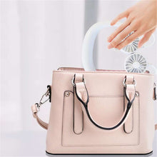 將圖片載入圖庫檢視器 Neck Band Fan White Mini Portable Fan Double Wind Head Neck Fan - Strange Shopper
