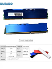 Load image into Gallery viewer, DDR3 4GB 8GB 16GB 1600mhz 1866mhz Desktop Memory with HeatSink DDR 3 ram pc dimm for all Intel and AMD motherboards - Strange Shopper

