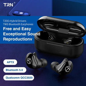 Bluetooth 5.0 Wireless Earphones Noise Reduction Earpiece Hybrid Drivers True Wireless Earbuds - Strange Shopper