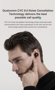 Bluetooth 5.0 Wireless Earphones Noise Reduction Earpiece Hybrid Drivers True Wireless Earbuds - Strange Shopper