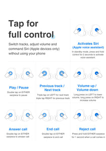 Bluetooth 5.0 Wireless Earphones Noise Reduction Earpiece Hybrid Drivers True Wireless Earbuds - Strange Shopper