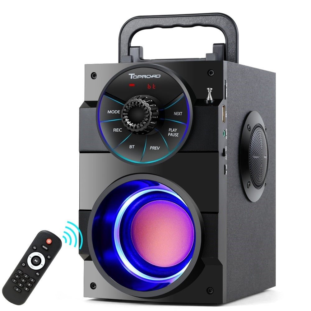 Bluetooth Speaker Wireless Stereo Big Powerful Subwoofer Bass Speakers Boombox - Strange Shopper