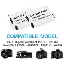 Load image into Gallery viewer, Battery for Canon Camera Battrie 680mAh - Strange Shopper

